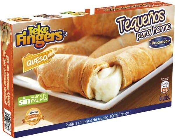 Caja de tequeños de queso Teke Fingers para horno, 6 unidades