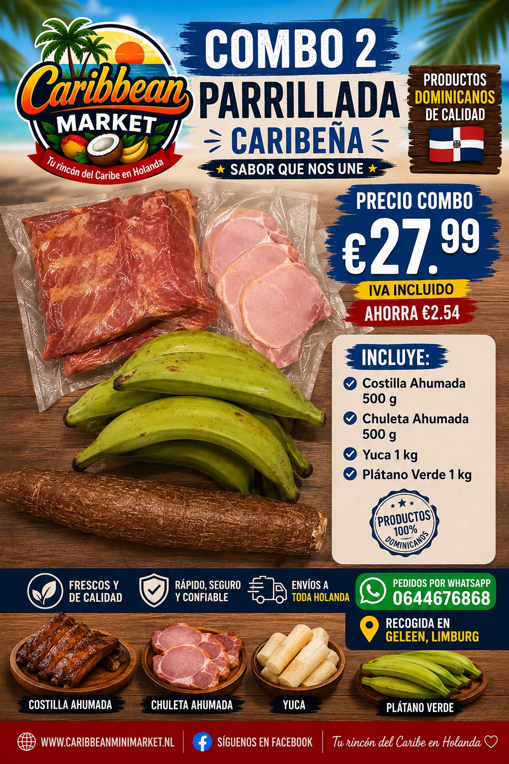 Combo 2 Parrillada Caribeña