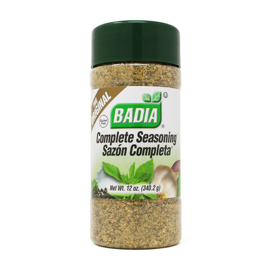 Bottle of Badia Complete Seasoning (Sazón Completa), 12 oz
