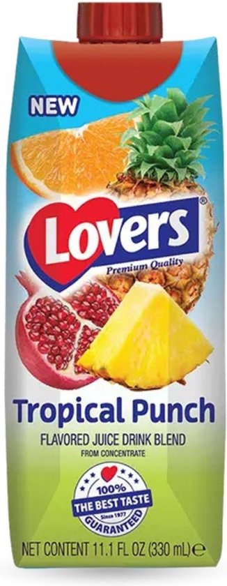 Lovers Tropical Punch 330ml carton