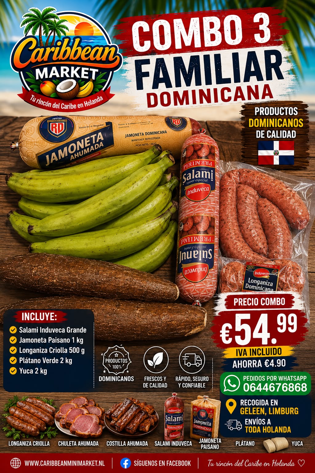 Combo 3 Familiar Dominicana