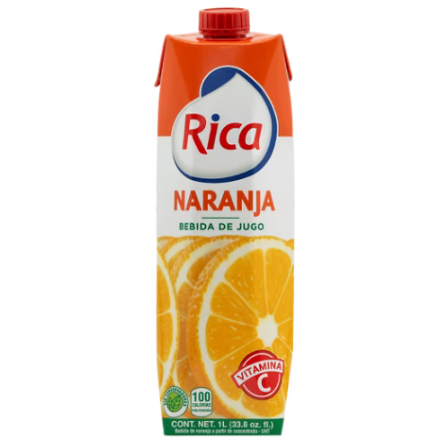 Rica Naranja Bebida de Jugo – 1L
