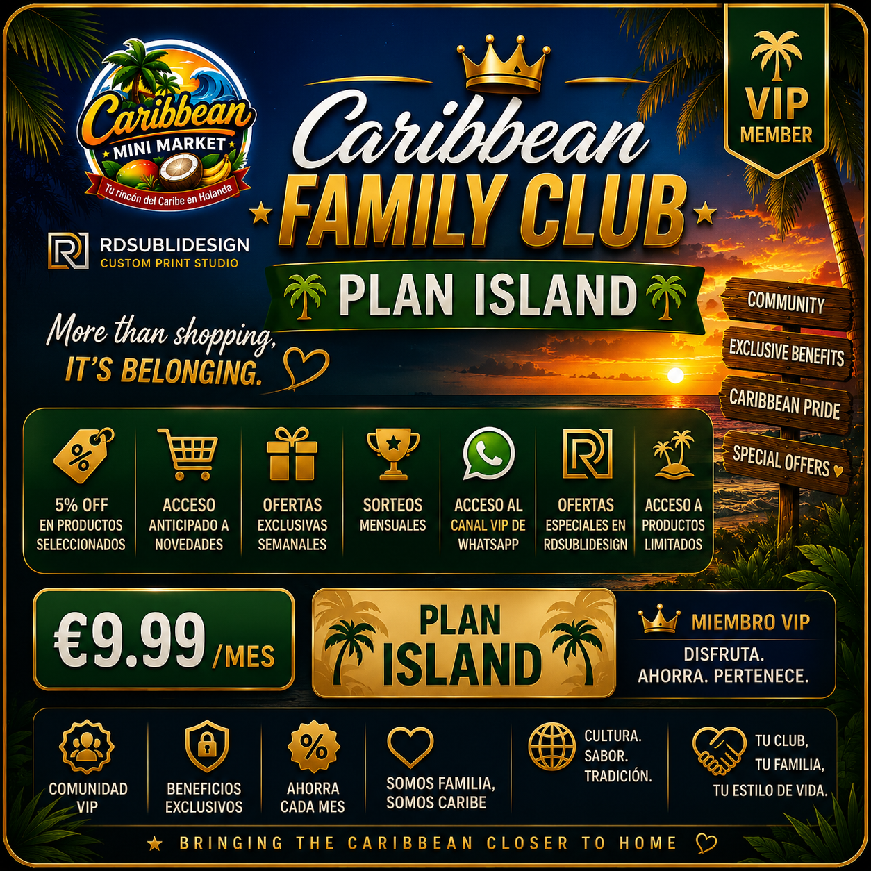 Caribbean Family Club — Plan Island