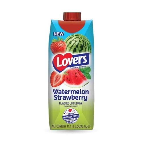 Lovers Watermelon Strawberry 330ml carton