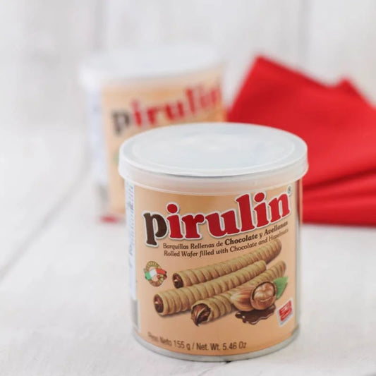 Pirulin Barquillas Rellenas de Chocolate y Avellanas 155g